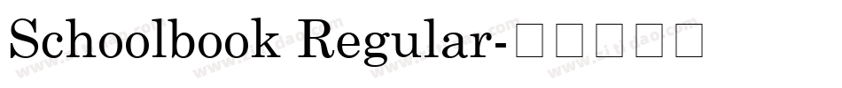 Schoolbook Regular字体转换